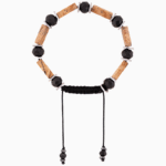 Women’s Picture Jasper & Onyx Tube Bead Bracelet