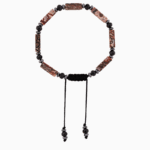 Women’s Crazy Lace Agate Tube Bead Bracelet