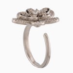 انگشتر زنانه طرح گل کاملیا سه‌بُعدی