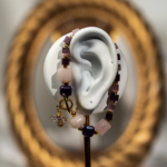 دستبند زنانه شوکا مدل کوارتز صورتی و آمتیست دست‌ساز