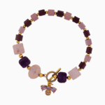 دستبند کوارتز صورتی