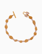 دستبند زنانه اونتورین و صدف شوکا