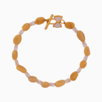 دستبند زنانه اونتورین و صدف شوکا