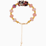 دستبند زنانه شوکا مدل رز کوارتز دست‌ساز