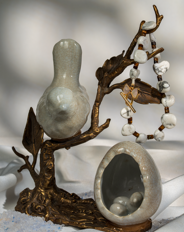 دستبند زنانه هائولیت و چشم ببری شوک