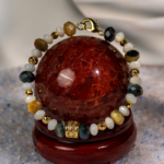 دستبند زنانه چشم ببر و صدف شوکا