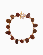 دستبند زنانه جاسپر و صدف شوکا