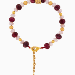 دستبند زنانه گارنت و صدف شوکا