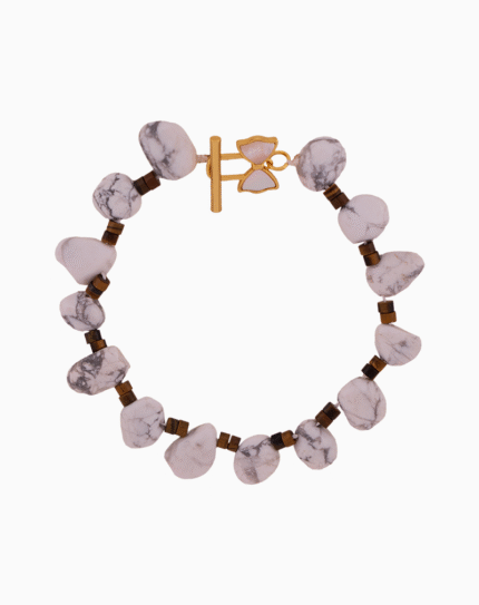 دستبند زنانه هائولیت و چشم ببری شوک