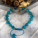 دستبند زنانه آپاتیت فیس خورده طلایی شوکا - مدل BRWGRCXX03000029