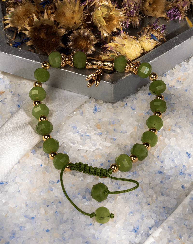 دستبند زنانه یشم سبز طبیعی شوکا | مدل BRWGRCXX04000029 دستبند زنانه یشم سبز طبیعی شوکا | مدل BRWGRCXX04000029