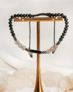 Shooka Women's Faceted Onyx & Synthetic Bead Bracelet
