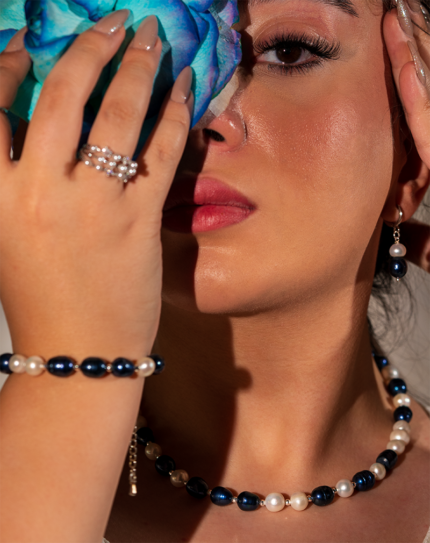 خرید ست زنانه «مهتاب دریایی» شوکا | مروارید طبیعی و پرورشی