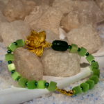 دستبند زنانه یشم سبز شوکا