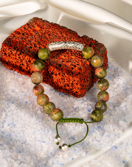 دستبند مردانه سنگ اوناکیت