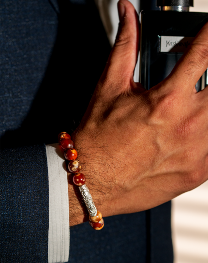 دستبند مردانه سنگ عقیق