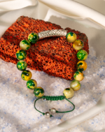 دستبند مردانه سنگ عقیق ماداگاسکاری