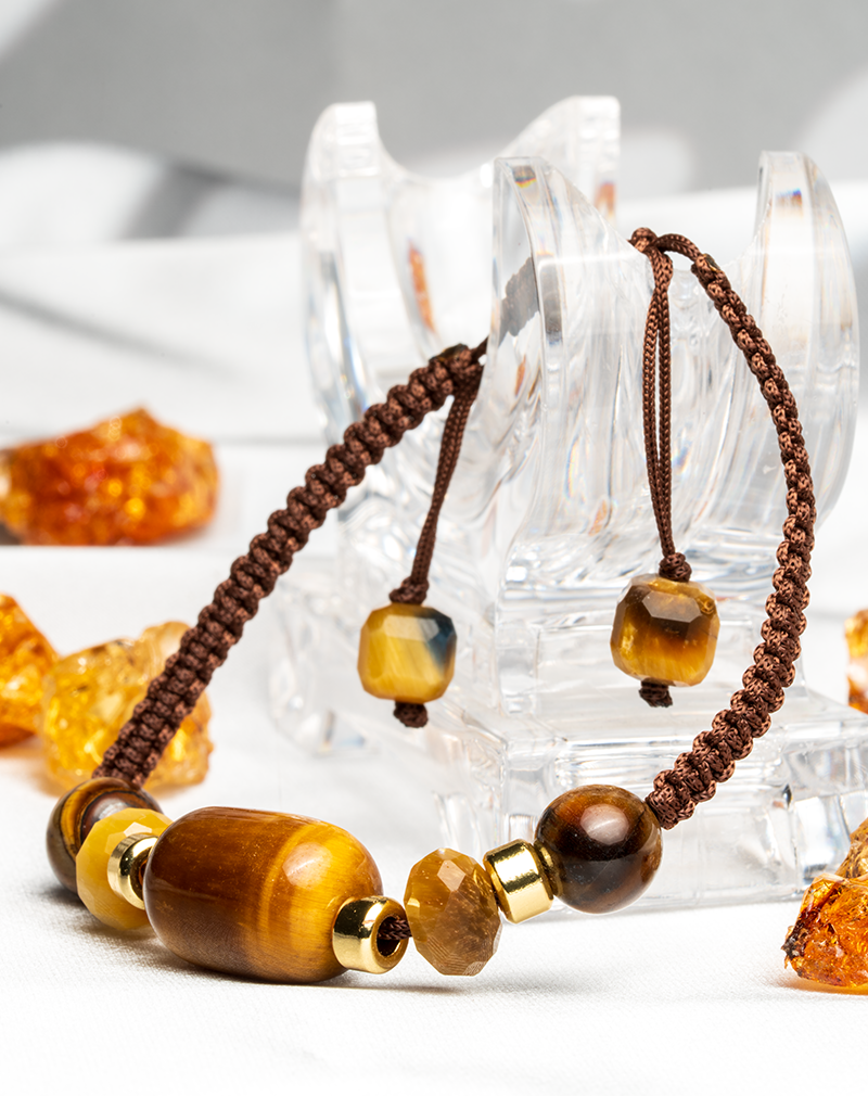 دستبند مردانه سنگ چشم ببر دستبند مردانه سنگ چشم ببر