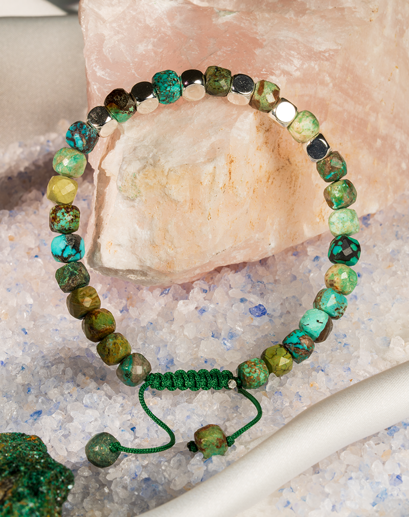 دستبند مردانه سنگ کریزوکولا دستبند مردانه سنگ کریزوکولا