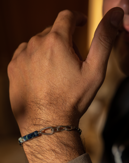 دستبند مردانه سنگ سودالیت