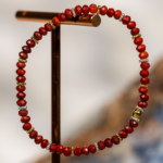 دستبند زنانه سنگ جاسپر سرخ