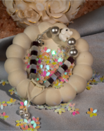 دستبند نوجوان شوکا با مروارید مصنوعی و آویز ماه 7