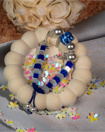 دستبند نوجوان شوکا با مروارید مصنوعی و آویز ماه 8