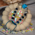 دستبند نوجوان شوکا با مروارید مصنوعی و آویز ماه 10