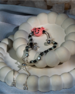 دستبند بچگانه شوکا مدل ستاره لبخند با حدید و مروارید مصنوعی 1