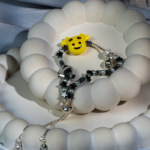 دستبند بچگانه شوکا مدل ستاره لبخند با حدید و مروارید مصنوعی 2