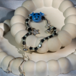 دستبند بچگانه شوکا مدل ستاره لبخند با حدید و مروارید مصنوعی 3