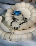 دستبند بچگانه شوکا مدل ستاره لبخند با حدید و مروارید مصنوعی 3