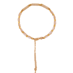 دستبند زنانه شوکا با صدف طبیعی و اتصالات طلایی