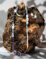 خرید ست مروارید باروک آوا شوکا؛ ترکیبی رویایی و طبیعی از مرواریدهای سفید و صورتی کالباسی با طراحی دست‌ساز و خاص، ایده‌آل برای مجالس رسمی و هدیه‌های لوکس